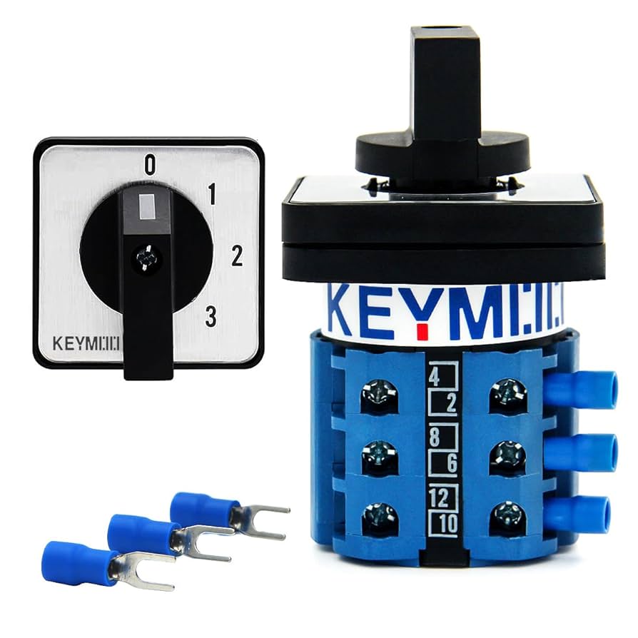 L eio3＋ Keymoo 20A Rotary Changeover Switch 660V 4 Position 3 Phase